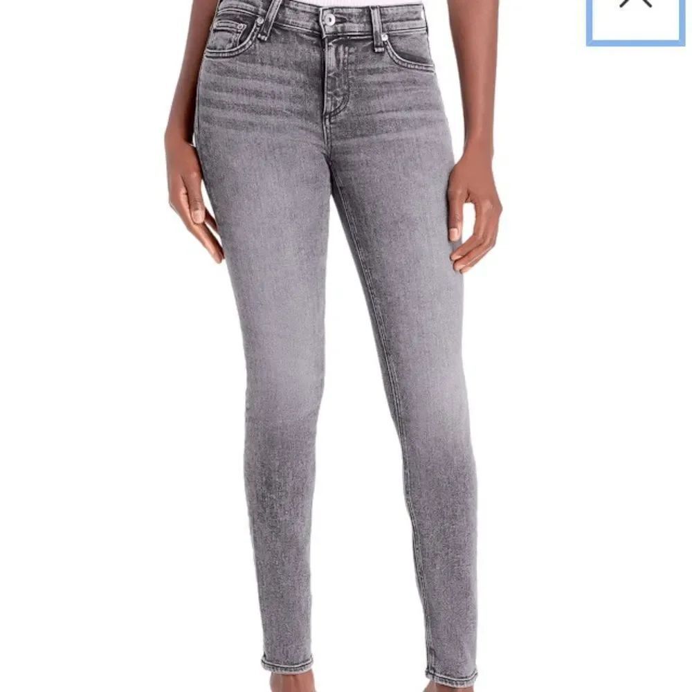 Rag and Bone 28 light gray cropped skinny jeans